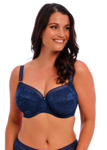 Fantasie Fusion Lace Bra  FL 10230 (French Navy) (White)