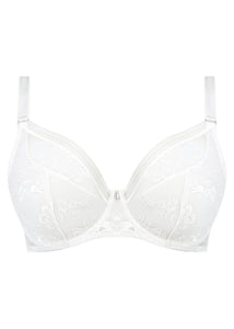 Fantasie Fusion Lace Molded Plunge Bra (White)