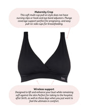 Load image into Gallery viewer, HOT MILK MY COMFORT BLACK MULTIFIT NURSING BRA - WIREFREE (BLACK)
