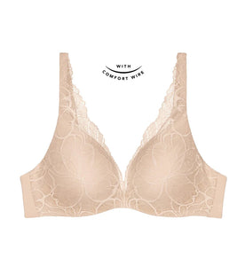 Triumph  Body Make-Up Illusion Lace  Bra (Nude Beige)