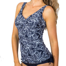 Load image into Gallery viewer, Beachfront by Femme De La Mer Anna TANKINI  (BF272FV)  Beach Fever (Navy)
