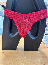 Load image into Gallery viewer, Essence Lace G-String (Black)  (Red)  678G
