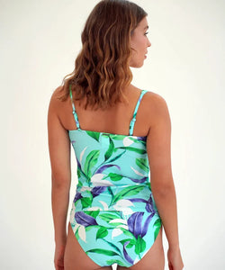 Moontide M3203BT Botanica Fuller Cup Twist Tankini (Aqua)