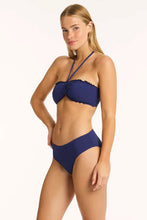 Load image into Gallery viewer, Sea Level Messina Ring Bandeau Bikini Top (French Navy)
