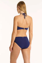 Load image into Gallery viewer, Sea Level Messina Ring Bandeau Bikini Top (French Navy)
