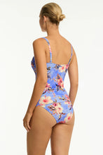 Load image into Gallery viewer, Sea Level Twist Front Tankini (Blue Hawaii)
