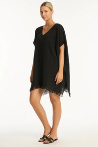 Sea Level Sunset Kaftan (White)  (Black) (Pink)