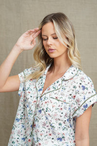 Linens Unlimited Short PJ Set Flora (Floral Haze)