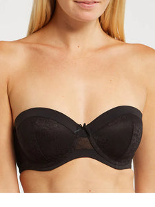 Caprice Strapless Bra - (White)( Black)