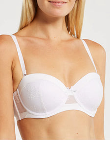 Caprice Strapless Bra - (White)( Black)