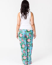 Load image into Gallery viewer, Floressents Pyjama Lounge Pants- Spring Bloom (Turquoise) (Sky Blue)(Natural)
