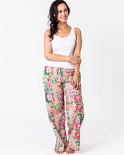 Load image into Gallery viewer, Floressents Pyjama Lounge Pants- Spring Bloom (Turquoise) (Sky Blue)(Natural)
