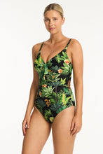 Load image into Gallery viewer, Sea Level Lotus Tie Front DD/E Cup Swimsuit
