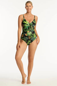 Sea Level Lotus Tie Front DD/E Cup Swimsuit