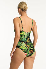 Load image into Gallery viewer, Sea Level Lotus Tie Front DD/E Cup Swimsuit
