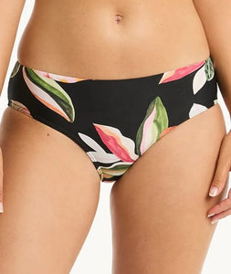 Sea Level Sundown  Mid Bikini Pant    (Black Multi)