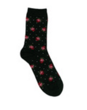 Load image into Gallery viewer, Columbine Merino Wool Comfort Sock ( flower dot )
