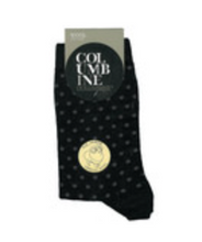 Load image into Gallery viewer, Columbine Merino Wool spot pattern socks
