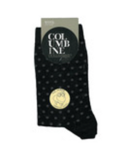 Columbine Merino Wool spot pattern socks