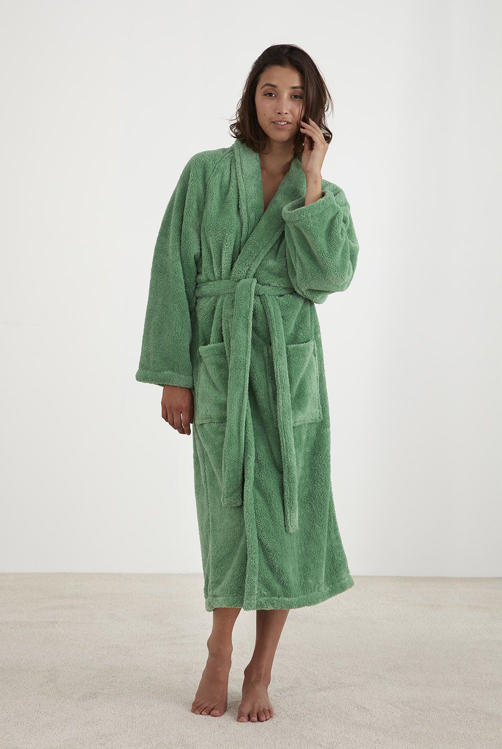 Baksana Manor Robe, WHITE, NIGHT SKY, TURF GREEN, SAXONY BLUE, LIGHT BLUE, BLUSH, RED